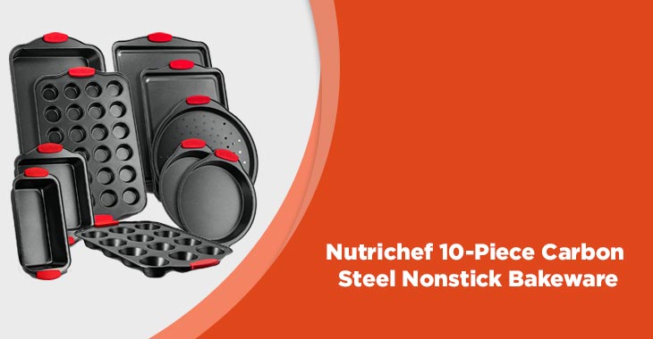 Nutrichef 10-Piece Carbon Steel Nonstick Bakeware