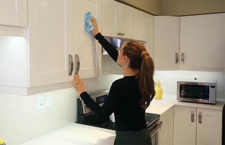 Wipe Cabinets After Cleaning