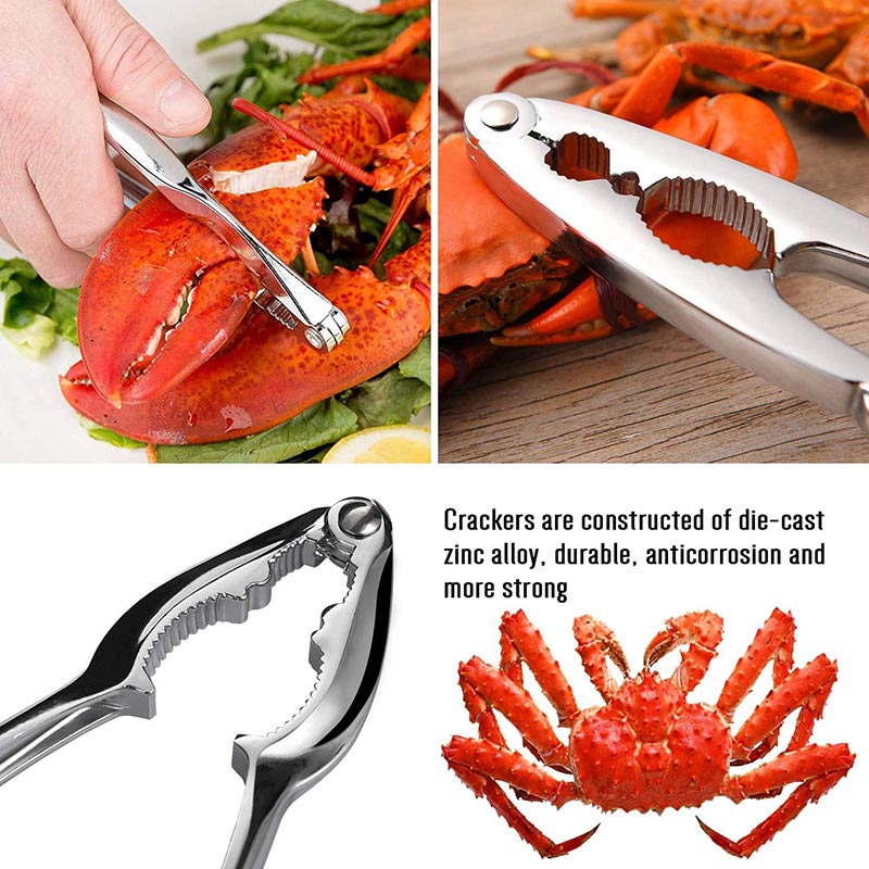 Hiware 19-piece Seafood Tools Set includes 6 Crab Crackers
